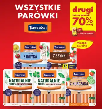 Biedronka WSZYSTKIE PARÓWKI TARCZYŃSKI oferta