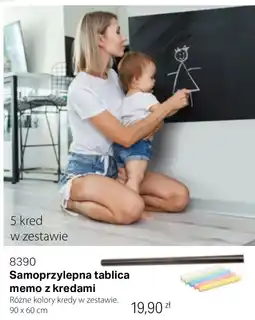 BetterStyle Samoprzylepna tablica memo z kredami 90 x 60 cm oferta