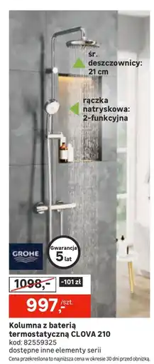 Leroy Merlin Kolumna natryskowa Grohe oferta