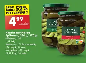 Biedronka Korniszony Nasza Spiżarnia oferta