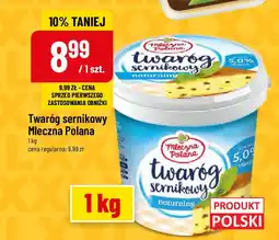 Polomarket Twaróg sernikowy Mleczna Polana 1 kg oferta