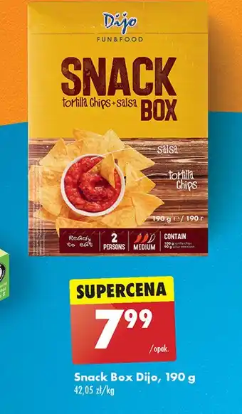 Biedronka Snack box: nachosy + sos salsa Dijo oferta