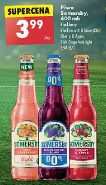 Biedronka Piwo Somersby, 400 ml oferta