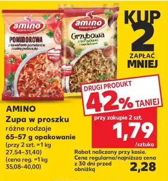 Kaufland AMINO Zupa w proszku 65-57 g oferta