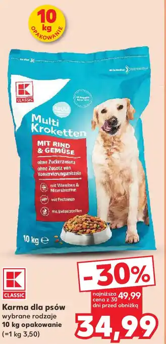 Kaufland Karma dla psów 10 kg oferta
