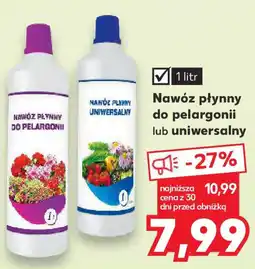 Kaufland Nawóz płynny do pelargonii lub uniwersalny 1 l oferta