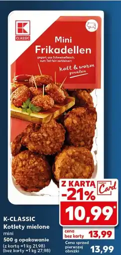 Kaufland K-CLASSIC Kotlety mielone 500 g oferta
