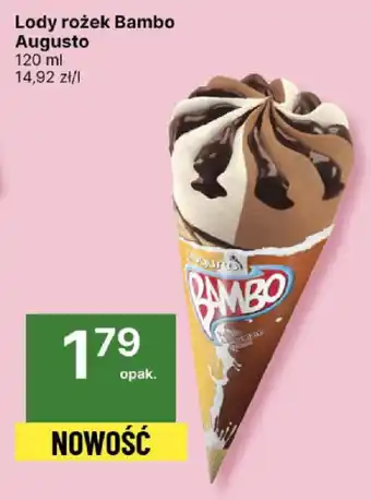 Delikatesy Centrum Lody rożek Bambo Augusto 120 ml oferta
