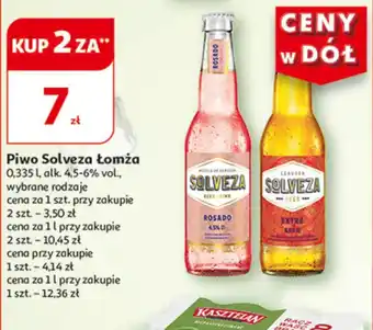 Auchan Piwo Solveza Łomża 0,335 l, alk. 4,5-6 % vol. oferta