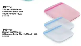 Tupperware Zestaw the Ultimate Silikonowa Torba Slim 2x980ml + 1,6L oferta