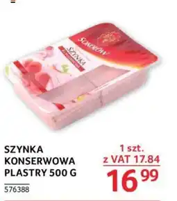 Selgros SZYNKA KONSERWOWA PLASTRY 500 G oferta