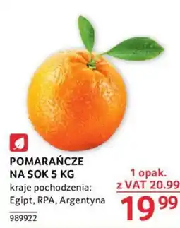 Selgros POMARAŃCZE NA SOK 5 KG oferta