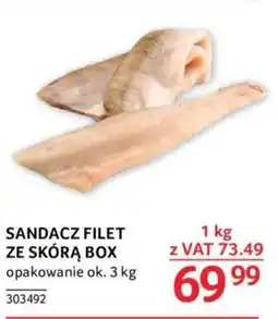 SANDACZ FILET ZE SKÓRĄ BOX 1 KG
