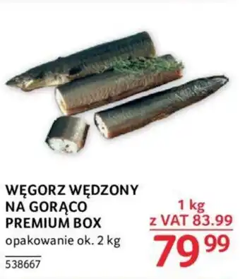 Selgros WĘGORZ WĘDZONY NA GORĄCO PREMIUM BOX 1 KG oferta