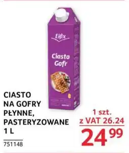 Selgros CIASTO NA GOFRY PŁYNNE, PASTERYZOWANE 1 L oferta