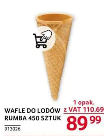 Selgros WAFLE DO LODÓW RUMBA 450 SZT. oferta