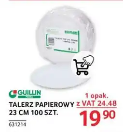 Selgros TALERZ PAPIEROWY 23 CM 100 SZT. oferta