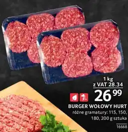 BURGER WOŁOWY HURT 1 KG
