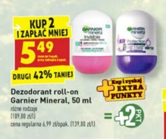 Biedronka Dezodorant roll-on Garnier Mineral 50ml oferta