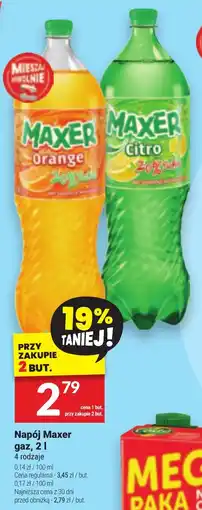 Twój Market Napój Maxer gaz, 2l oferta