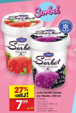 Twój Market Lody Garden Sorbet Ice-Mastry, 500 ml oferta
