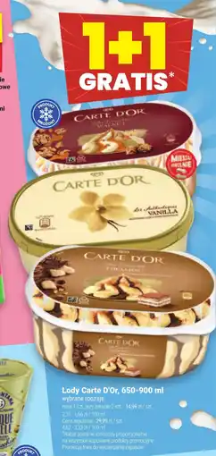 Twój Market Lody Carte D'Or, 650-900 ml oferta