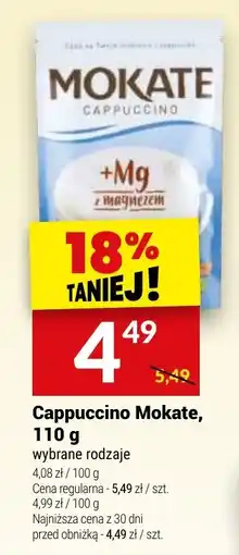 Twój Market Cappuccino Mokate, 110 g oferta