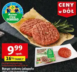 Auchan Burger wołowy jalapeño 280g oferta