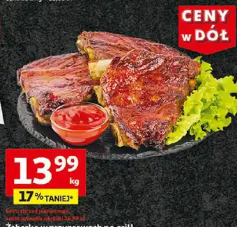 Auchan Żeberka w przyprawach na grill oferta