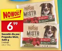 Saszetki dla psa Propesko Mistr, 4 x 85 g