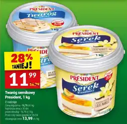 Twój Market Twaróg sernikowy President, 1 kg oferta