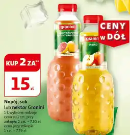 Auchan Granini Napój, sok lub nektar 1L oferta