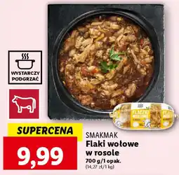Lidl SMAKMAK Flaki wołowe w rosole 700 g oferta