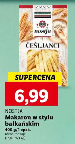 Lidl NOSTJA Makaron w stylu bałkańskim 400 g oferta