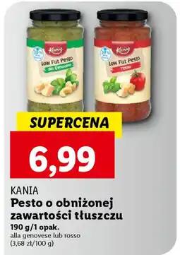 Lidl KANIA Pesto o obniżonej zawartości tłuszczu 190 g oferta