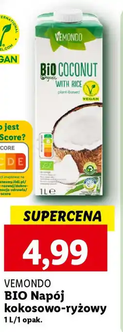 Lidl VEMONDO BIO Napój kokosowo-ryżowy 1 l oferta