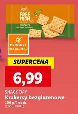 Lidl SNACK DAY Krakersy bezglutenowe 200 g oferta