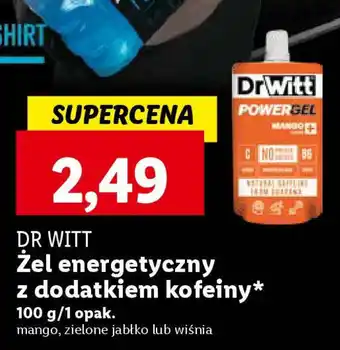 Lidl DR WITT Żel energetyczny z dodatkiem kofeiny 100 g oferta