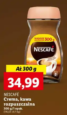 Lidl NESCAFE Crema, kawa rozpuszczalna 300 g oferta