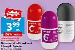 Auchan Cosmia Dezodorant roll-on damski lub męski 50 ml oferta