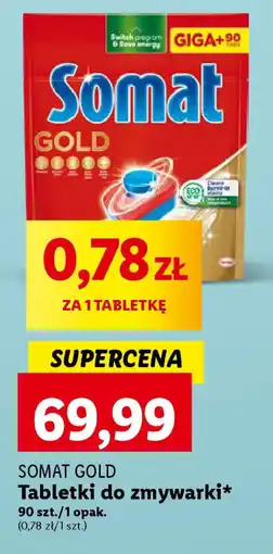 Lidl SOMAT GOLD Tabletki do zmywarki 90 szt. oferta