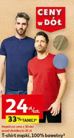 Auchan T-shirt męski, 100% bawełny oferta