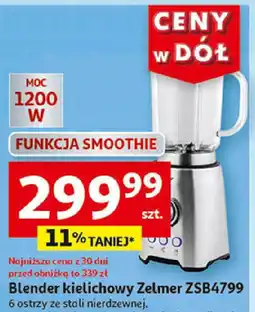 Auchan Blender kielichowy Zelmer ZSB4799 1200W oferta