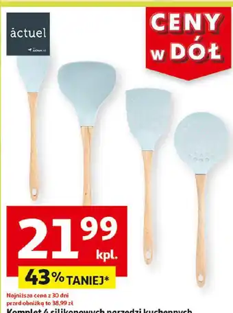 Auchan Aktuel Komplet 4 silikonowych narzędzi kuchennych oferta