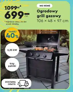 Biedronka MG Home Ogrodowy grill gazowy oferta