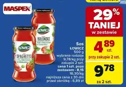Carrefour Sos ŁOWICZ 500 g oferta