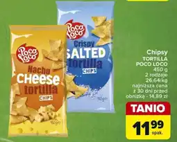 Carrefour Chipsy TORTILLA POCO LOCO 450 g oferta