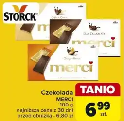Carrefour Czekolada MERCI 100 g oferta