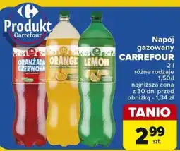 Carrefour Napój gazowany CARREFOUR 2 l oferta