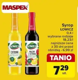 Carrefour Syrop ŁOWICZ 0,4 l oferta